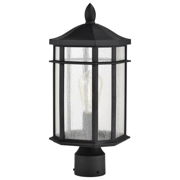 Nuvo Raiden Outdoor Post Lantern 1 Light Matte Black Finish 60/5758